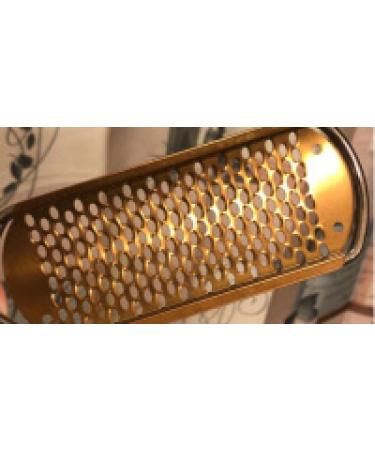 Pedicure Foot File Callus Remover - BTArtbox Large Foot Rasp Colossal Foot Scrubber Professional Stainless Steel Callus File for Wet and Dry Feet A-gold Coarse Foot File