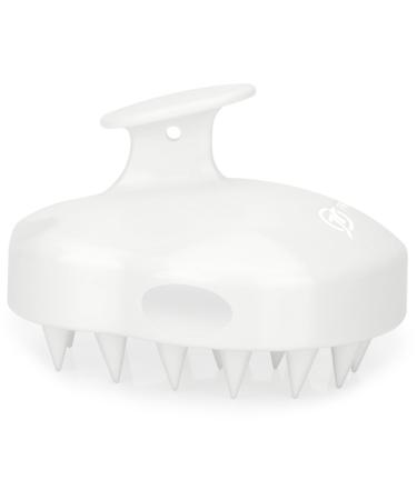 FREATECCH CHRECK Massage brush wet & dry shampoo hair brush for peeling and head massage silicone ridge care hair root healthy head without dandruff stimulates hair growth white white classic
