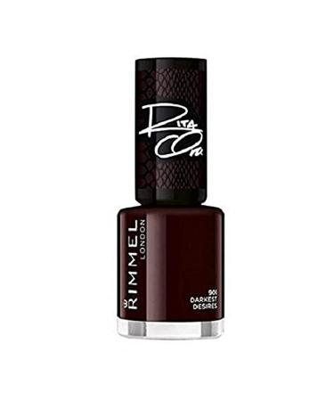 Rimmel London Rita Ora 60 Seconds Super Shine Nail Polish 901 Darkest Desires 8 ml Packaging May Vary