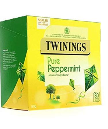 Twinings Pure Peppermint 80 Teabags Mint Peppermint 80 Count (Pack of 1)