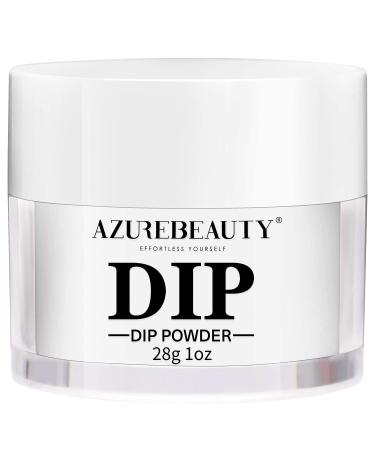 AZUREBEAUTY Clear Dip Powder Nail, Basic Transparent Nail Dipping Build Powder Crystal French Dip Nails Acrylic Nail Dip Art Starter Manicure Beginner DIY Salon Home Gift, No Need Lamp, 1 Oz/28g 01A-clear