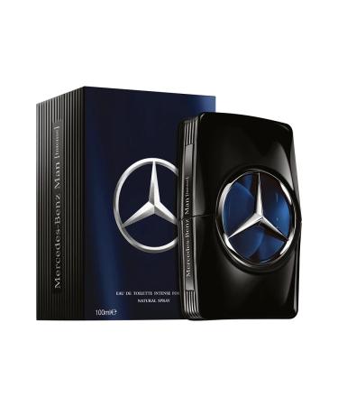 Mercedes-Benz Man Intense - Woody Spicy Cologne for Men - Mens Cologne with Oakmoss Geranium Amber - Long-Lasting Men's Fragrance - 3.4 oz EDT Spray