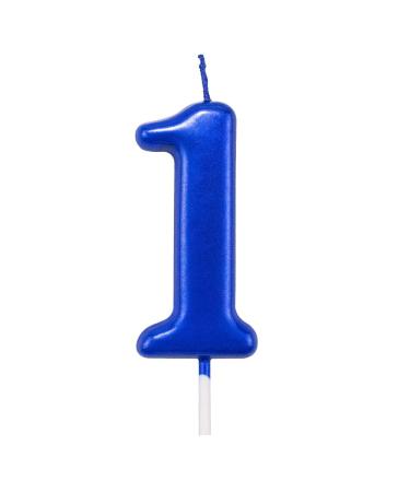 NEWCANDLE Blue Birthday Candles 1 Candle 1st One Year Cake Bady Roman Numberal Cool Number Candle No 10 11 12 13 14 15 16 17 18 19 Number 1