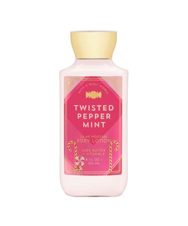 Bath and Body Works Twisted Peppermint 8 Ounce Body Lotion Peppermint Vanilla 8 Fl Oz (Pack of 1)