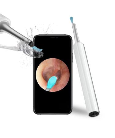 Ear Wax Removal Endoscope Otoscope Earwax Remover Tools Scope with 1080P FHD Camera 6 Led Lights Wireless Connected Compatible with iPhone iPad Android Smart Phones & Tablets (White)