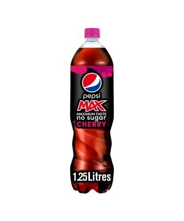 Pepsi Max Cherry Soft Drink 1.25L Cherry 1.25 l (Pack of 1)