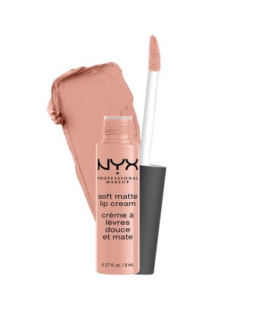 NYX PROFESSIONAL MAKEUP Soft Matte Lip Cream  Lightweight Liquid Lipstick - Cairo (Matte Pure Nude) Cairo 0.27 Fl Oz (Pack of 1)