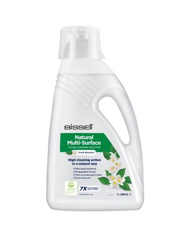 Bissell natural multi-surface floor cleaning solution |Cleaning agent for crosswave spinwave robot & hydrowave |Vegetable ingredients |Safe for pets |2 liters |30961 2L natural multi-surface floor cleaning solution