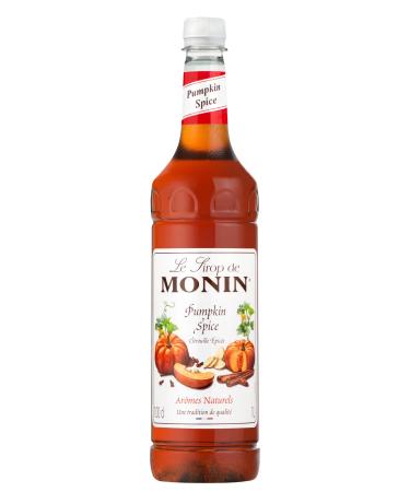 MONIN Premium Pumpkin Spice Syrup 1L for Coffees Frappes and Cocktails. Vegan-Friendly Allergen-Free 100% Natural Flavours and Colourings. Perfect for Pumpkin Spice Lattes Pumpkin Spice 1 l (Pack of 1)