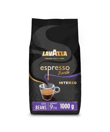 Lavazza Espresso Intenso Barista Arabica and Robusta Drum Roast Coffee Beans 1kg Pack Espresso Intenso 1 kg (Pack of 1)
