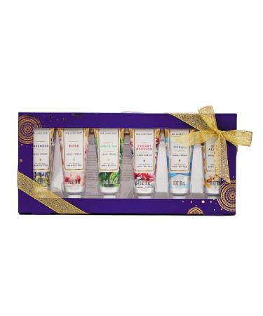 Spa Luxetique Hand Cream Gift Set, Hand Cream for Women, Travel Size Hand Lotion with Natural Aloe and Vitamin E for Dry Skin, Mini Lotion, Scented Hand Lotion, 6 x 1.0 oz/30ml
