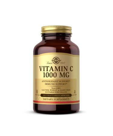 Solgar Vitamin C 1000mg - Healthy Immune System - Helps Fight Free Radicals - Vegan - Pack of 100 Capsules