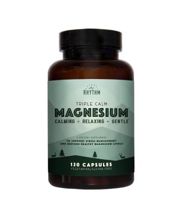 Natural Rhythm Triple Calm Magnesium 150 mg - 120 Capsules  Magnesium Supplement with Magnesium Glycinate, Malate and Taurate