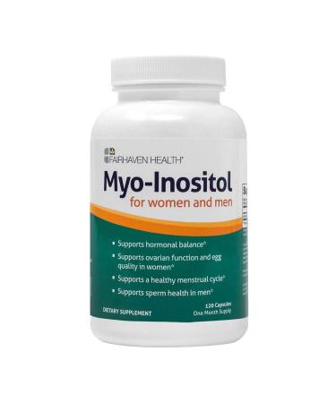 Fairhaven Health Myo-Inositol For Women and Men 120 Capsules