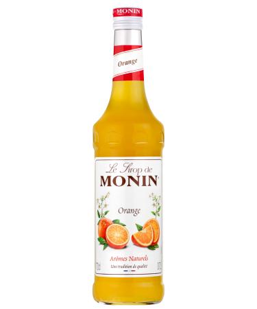 MONIN Premium Orange Syrup 700ml for Cocktails and Mocktails. Vegan-Friendly Allergen-Free 100% Natural Flavours and Colourings. Orange Syrup 700 ml (Pack of 1)