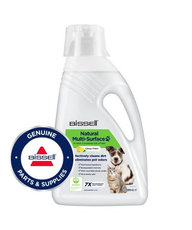 Bissell natural multi-surface pet cleaning agent |To clean all sealed hard floors & carpets |2 liters |Flower scent |Compatible with the Crosswave Spinwave & Hydrowave series |31221 Natural Pet 2l