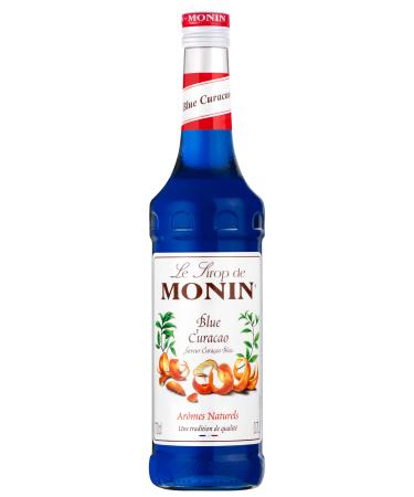MONIN Premium Blue Curacao Syrup 700ml for Cocktails and Mocktails. Vegan-Friendly Allergen-Free 100% Natural Flavours Blue Curacao 700 ml (Pack of 1)