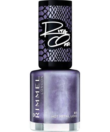 Rimmel London Rita Ora 60 Seconds Super Shine Nail Polish 811 Hot Metal Love 8 ml Packaging May Vary