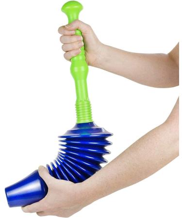 Luigi's - The World's Best Toilet Plunger: Big, Bad & Powerful. Clears and Unblocks All Toilets with Unique Bellows Design (Updated 2018)