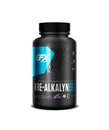 EFX Sports Kre-Alkalyn  PH-Correct Creatine Monohydrate  Multi-Patented Formula Gain Strength Build Muscle & Enhance Performance - 120 Capsules / 60 Servings