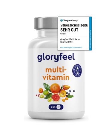 Multivitamin high -dose - 450 tablets - valuable minerals & all A -Z vitamins - 15 months stock - supports the immune system* - laboratory testing without additives in Germany