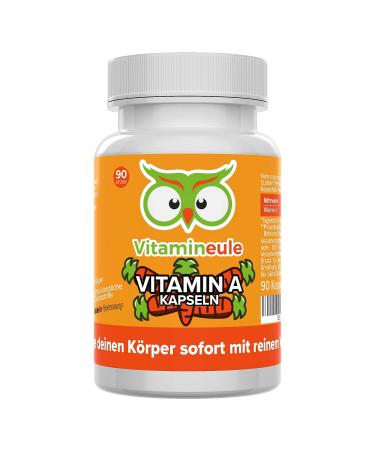 Vitamin A capsules - high doses with 10 000 ie / 3000 g - quality from Germany - vegan - laboratory test - retinyl acetate / retinol without additives - eye vitamins - for skin & eyes - vitamine le