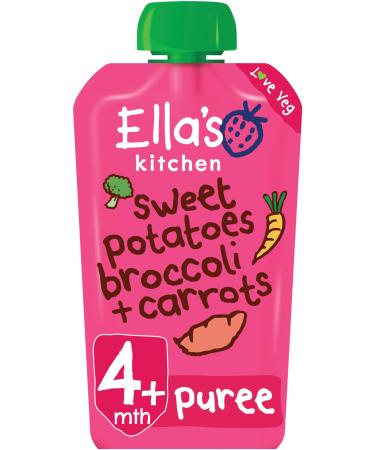 Ella's Kitchen Sweet Potatoes Broccoli and Carrot 120g (Pack of 7) Sweet Potatoes Broccoli and Carrot 120 (Pack of 7)