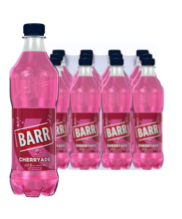 BARR since 1875 Cherryade No Sugar Cherry Flavoured Fizzy Drink "Fizzingly Fun" - 12 x 500ml Bottles Cherryade - No Sugar 500ml | 12 Bottles