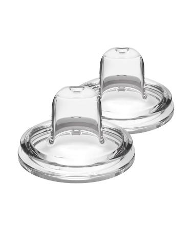 Dr. Brown s  Milestones  Options+  Sippy Spouts  2-Pack Wide-Neck  Soft 100% Silicone Baby Bottle Sippy Spout  6m+  2 Count (Pack of 1) Transitions Sippy Spout  2 Pack  6m+ Nipple