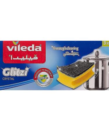 Vileda Glitzi Plus scouring pad sponge 3 pieces (1 pack) 3-pack