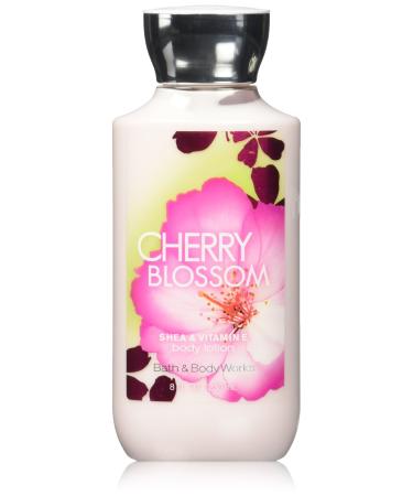 Bath & Body Works Shea & Vitamin E Lotion Cherry Blossom Cherry Blossom 8 Fl Oz (Pack of 1)