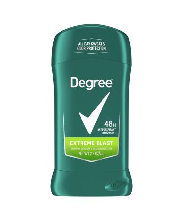 Degree Men Original Protection Antiperspirant Deodorant Extreme Blast 48-Hour Sweat and Odor Protection Antiperspirant For Men 2.7 oz Extreme Blast 2.7 Ounce (Pack of 1)