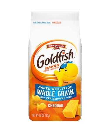 Pepperidge Farm Goldfish Cheddar Crackers Baked with Whole Grain 6.6 oz. Bag Cheddar Whole Grain
