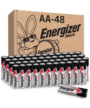 Energizer AA Batteries Max Double A Battery Alkaline 48 Count