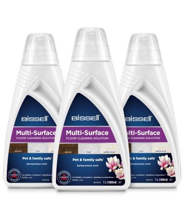 Bissell Multi Surface cleaning agent benefit pack |Spots cleaner for wooden floors tiles laminate and carpets |3 x 1 liters |For Crosswave Spinwave and Hydrowave |Transparent |2885 3x 1l cleaning solution for several surfaces