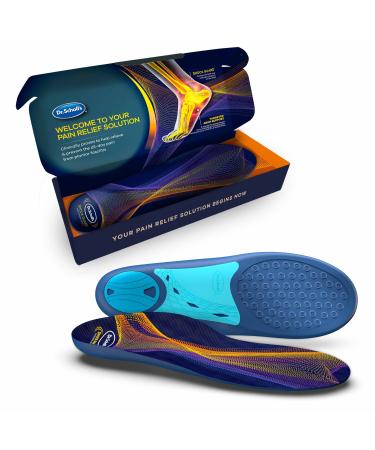Dr. Scholl s Plantar Fasciitis Relief Insoles - Sized to Fit - All-Day Pain Relief Orthotic Shoe Inserts for Men and Women Arch Support Cushioning Heel Cup - Stops Reoccurrence of Plantar Fasciitis Multicolor Men's 8.5-9 / Women's 9.5-10
