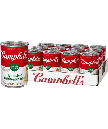 Campbell's Condensed Healthy Request Homestyle Chicken Noodle Soup 10.5 Ounce Can (Pack of 12) Healthy Request Homestyle Chicken Noodle 10.5 Ounce (Pack of 12)