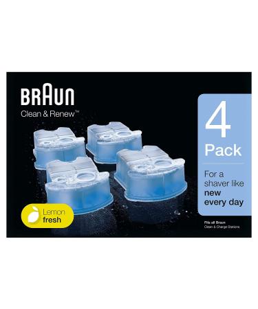 Braun CCR3 Clean & Renew Electric Shaver Refill Cartridges - Pack of 4 4 count (Pack of 1)