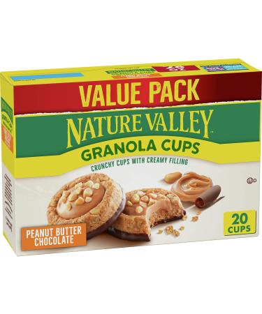 Nature Valley Granola Cups, Peanut Butter Chocolate, 10 ct, 20 cups