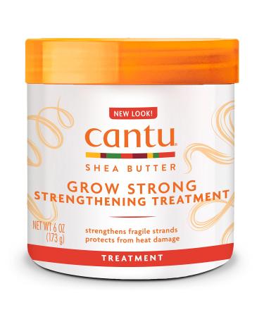 Cantu Grow Strong Strengthening Treatment with Shea Butter, 6 Ounce