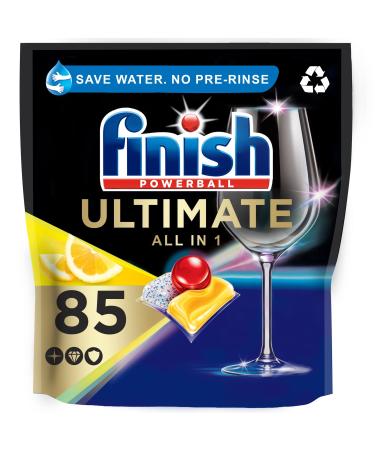 Finish Powerball Ultimate All-in-1 Dishwasher Tablets ORIGINAL 85 Tablets 85 Count (Pack of 1)