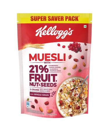 Kellogg's Muesli with 21% Fruit and Nut Pouch, 750 g