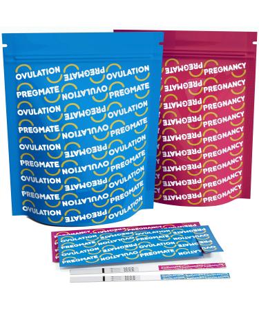 Pregmate 30 Ovulation and 10 Pregnancy Test Strips Predictor Kit 40 Piece Set