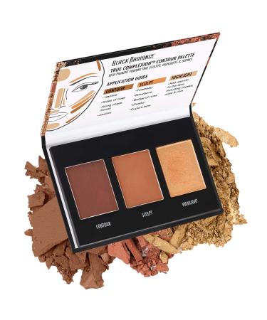 Black Radiance True Complexion Contour Palette, Medium to Dark, 0.38 Ounce