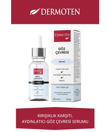Dermoten Eye Contour Hyaluronic Acid and Dunaliella Salina Essence Eye Contour Care Serum 30 ml